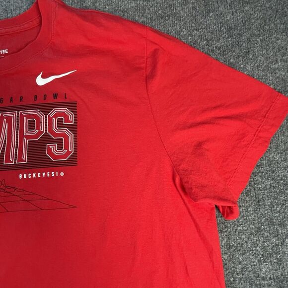 Nike Ohio State Buckeyes Shirt Mens 2XL 2021 Sugar Bowl Champs T-Shirt Red NCAA - Picture 4 of 12